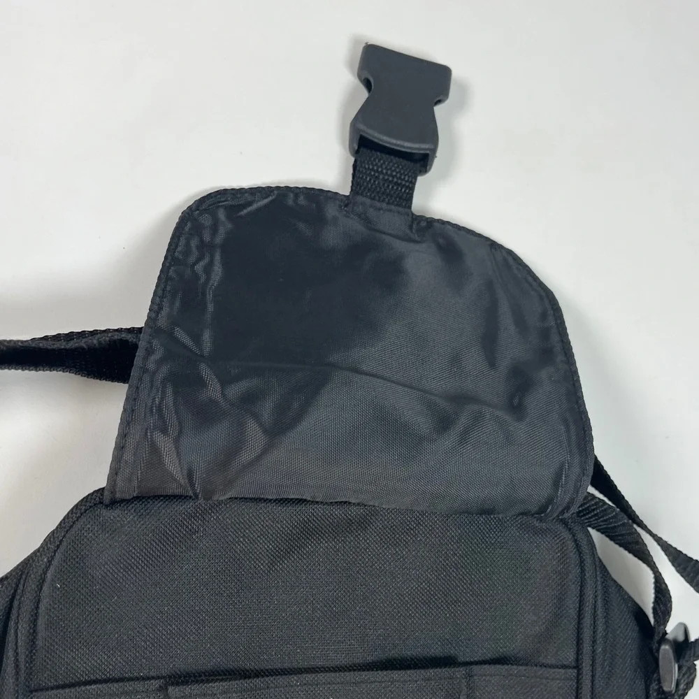 Rockport Crossbody Bag Black Small Canvas Utility Messenger